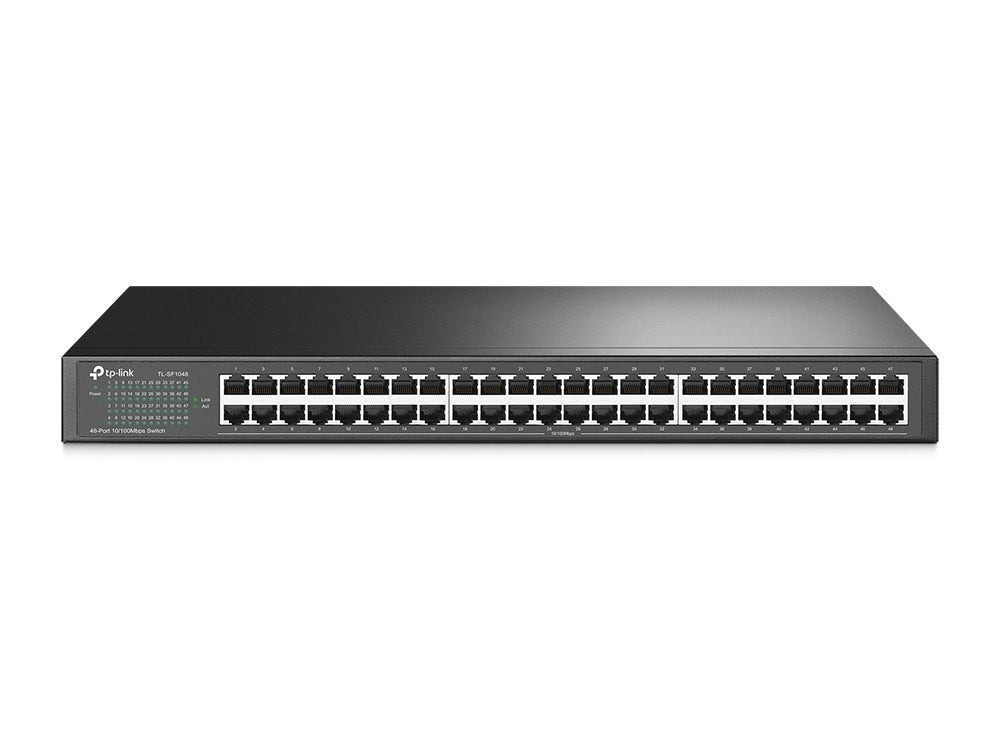 SWITCH | TP-LINK | TL-SF1048 | 48 PUERTOS | RJ45 10/100 MBPS | NO ADMINISTRABLE | PARA RACK DE 19 PULGADAS