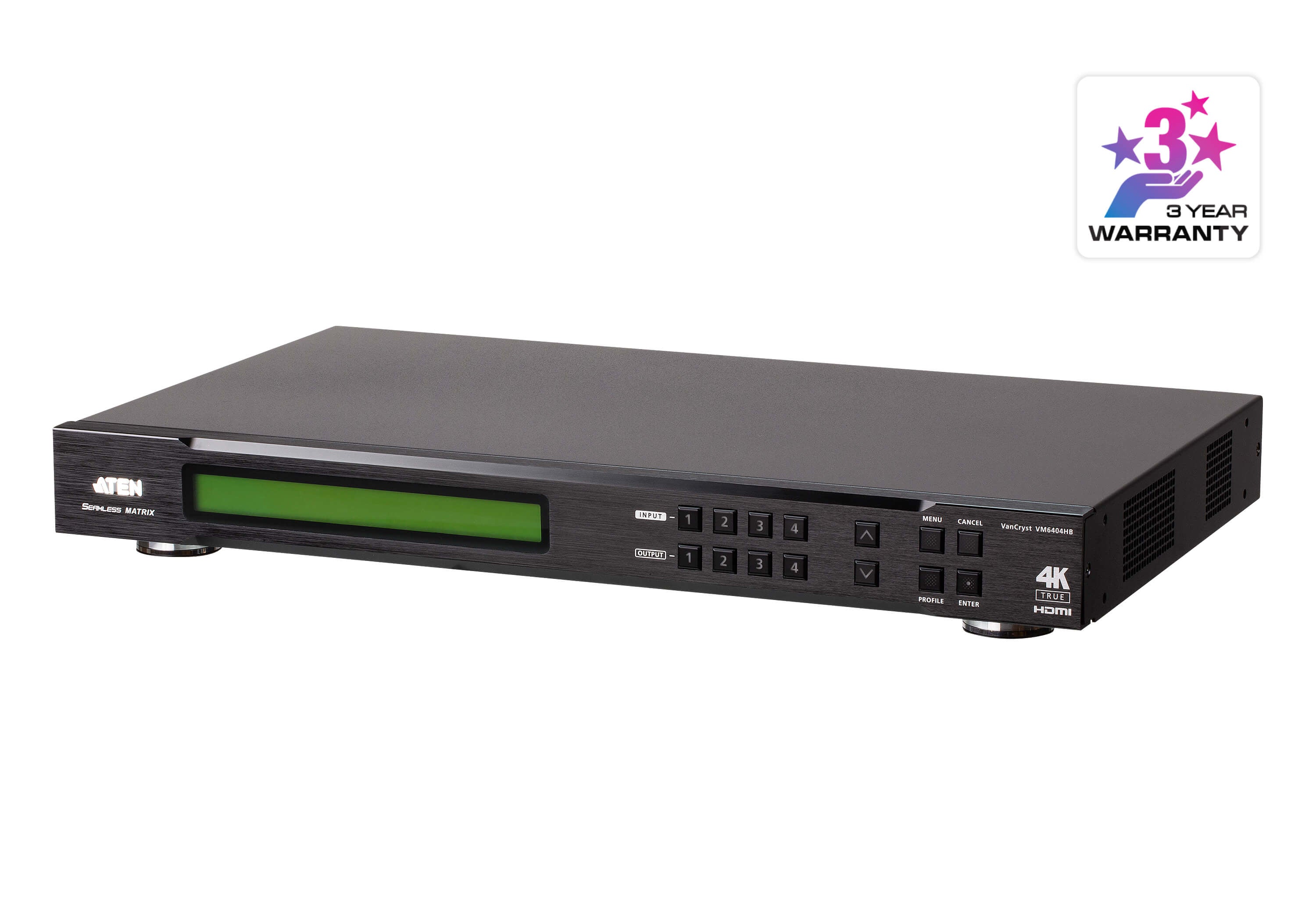 SWITCH DE MATRIZ HDIM | 4K | 4X4 | CON ESCALADOR | COMPATIBLE CON VIEOWALL