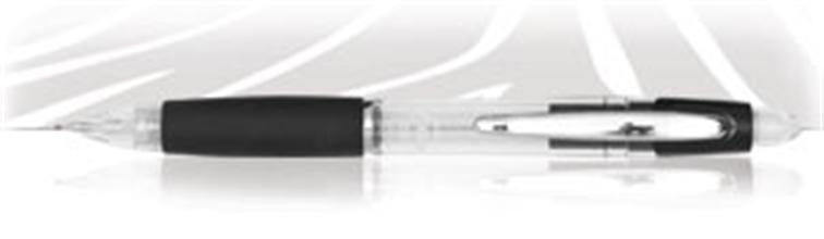 Zebra Z-Grip Max Retractable Pen, 0.7mm Point, Black, 12-Count