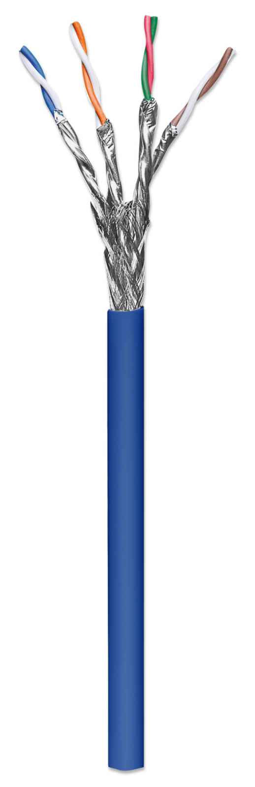 Bobina Cable Intellinet Cat 6a SFTP 305m Sólida Color Azul