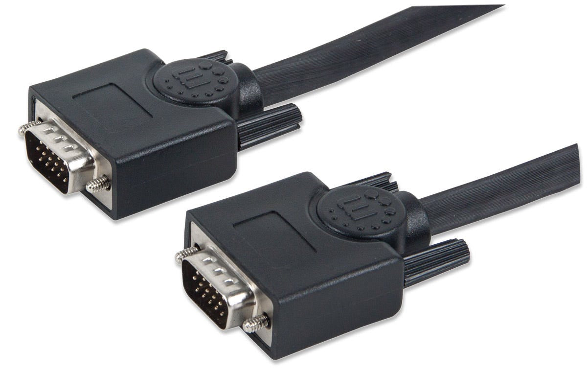 Manhattan SVGA HD15 M-M Monitor Cable 20m Black