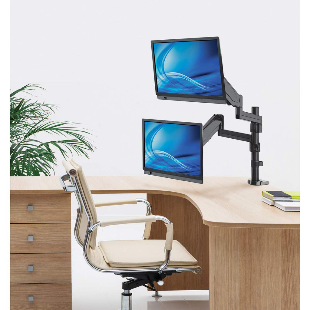 Manhattan Soporte universal para dos monitores, con pistón a gas