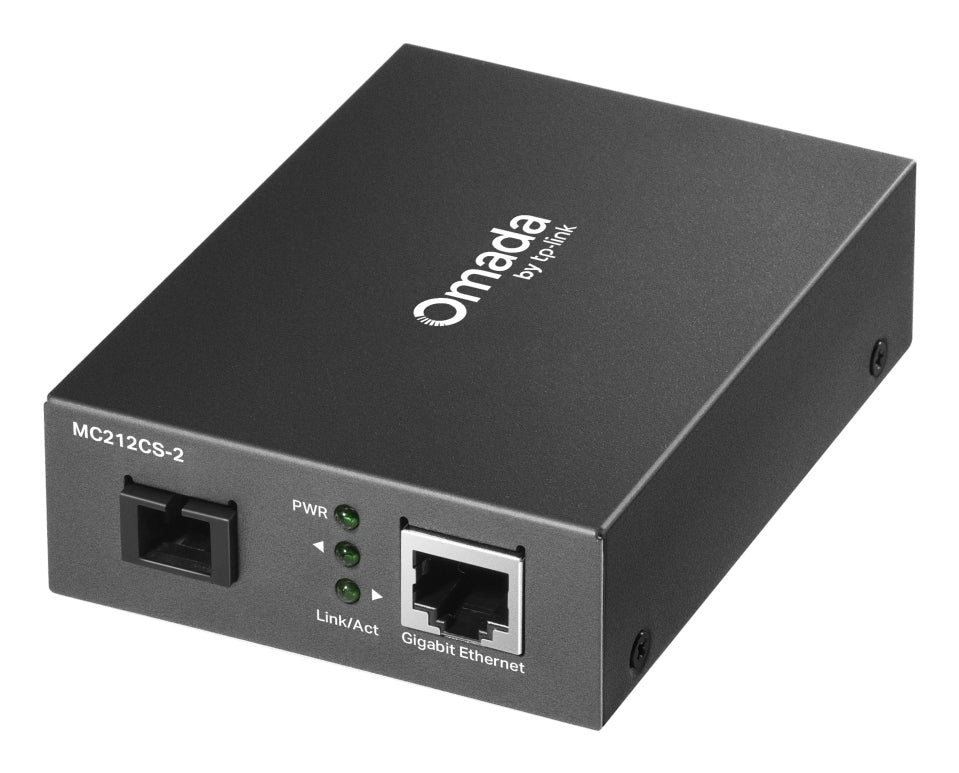 CONVERTIDOR DE MEDIOS | TP-LINK | MC212CS-20 | 1 PUERTO DE FIBRA GIGABIT SC/UPC.1 PUERTO RJ45 DE 10/100/1000 MBPS