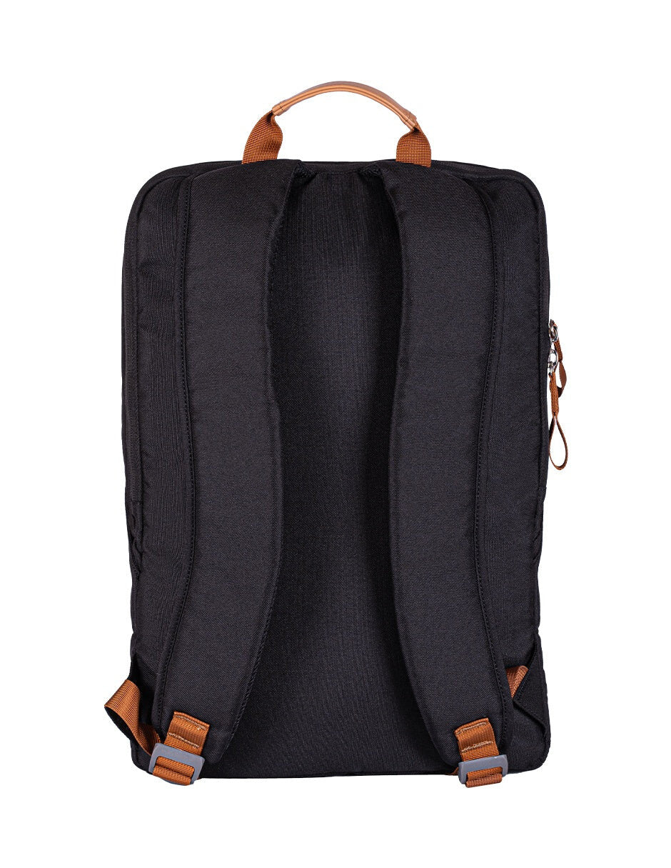 TechZone TZLBP56W-N mochila City backpack Negro Tereftalato de polietileno (PET)