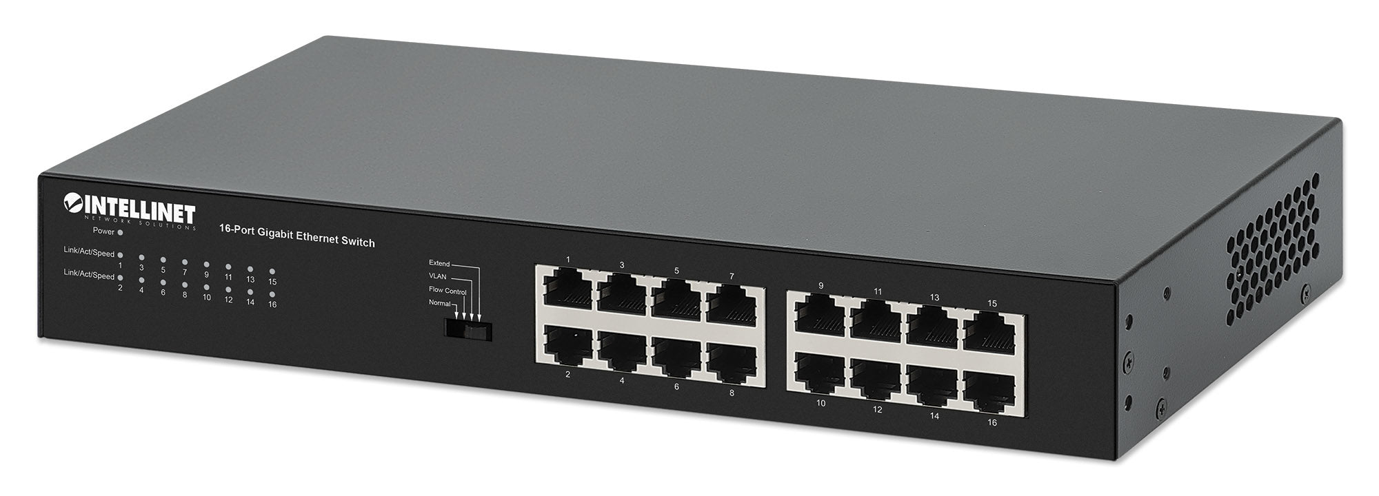SWITCH,INTELLINET,561815, GB 16 PTOS METAL, GIGABIT ETHERNET