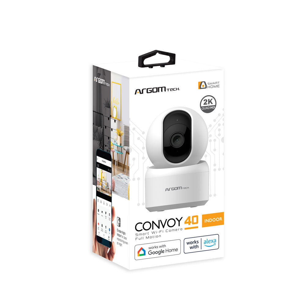 ArgomTech ARG-SV-8040WT cámara de vigilancia Esférico Cámara de seguridad IP Interior 2304 x 1296 Pixeles Escritorio/pared