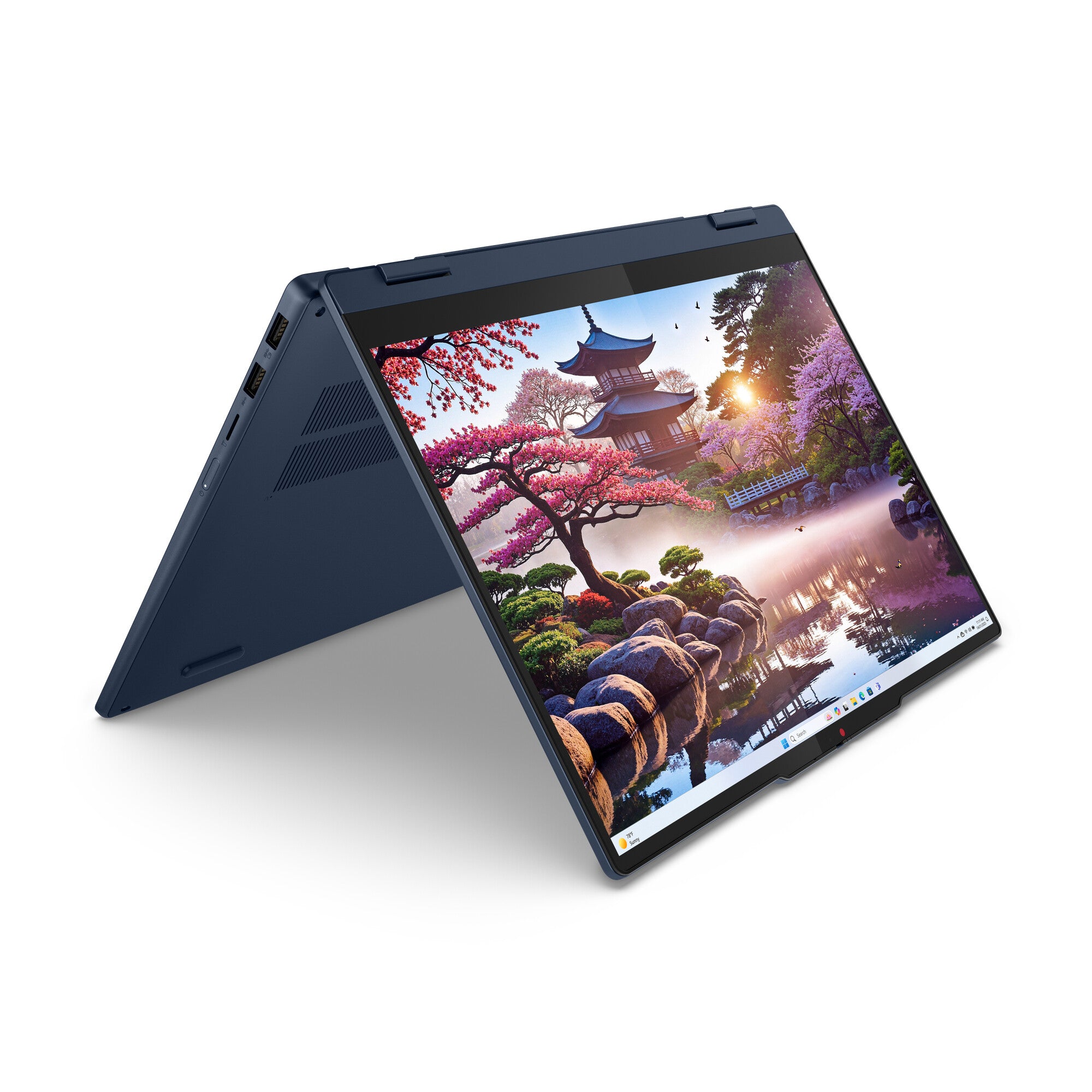 Lenovo IdeaPad 5 2-in-1 14AKP10 Copilot+ PC AMD Ryzen AI 7 350 Híbrido (2-en-1) 35.6 cm (14") Pantalla táctil WUXGA 16 GB 512 GB SSD Wi-Fi 7 (802.11be) Windows 11 Home Español Azul