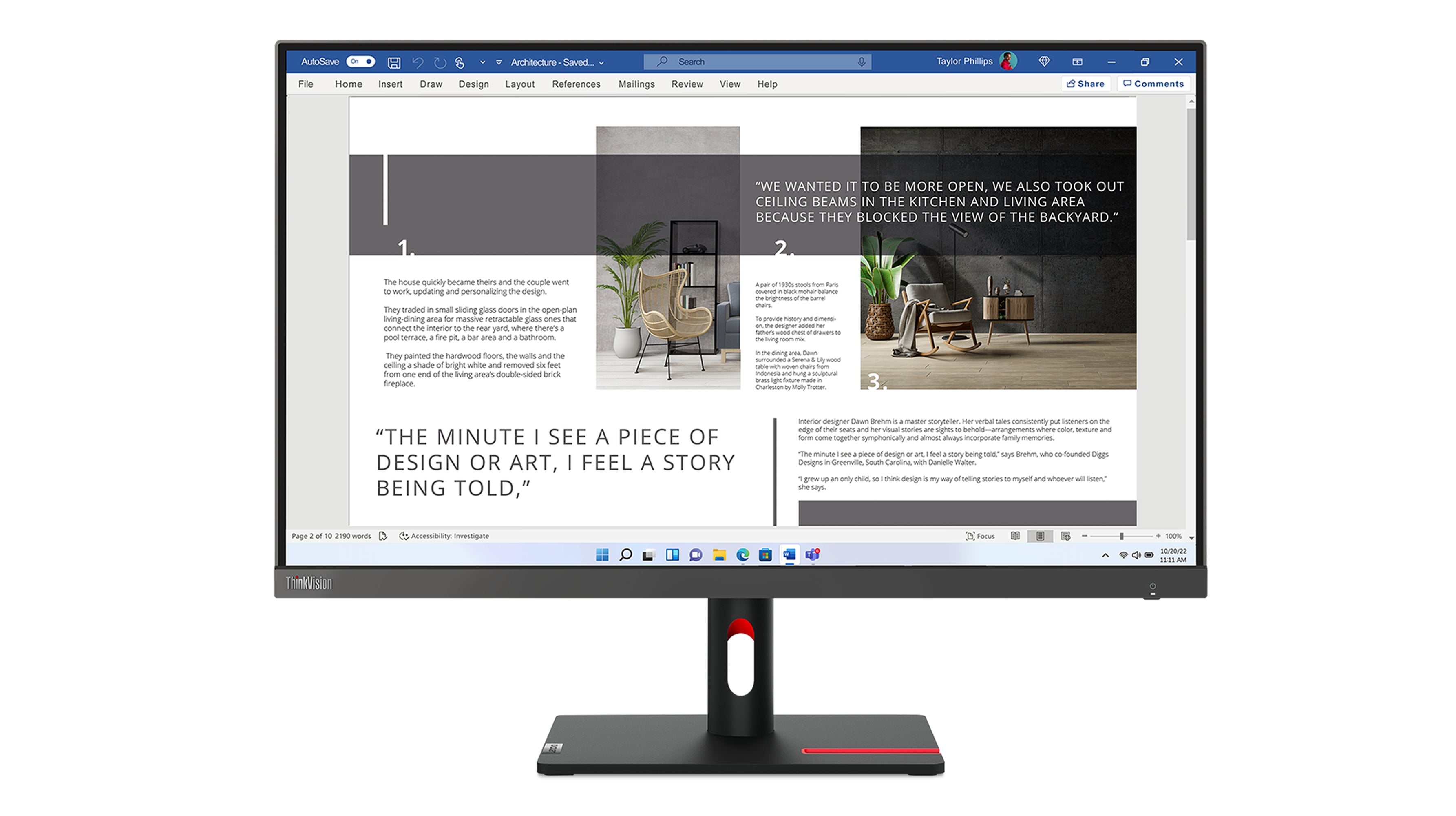 Monitor Lenovo ThinkVision S27i-30 de 27" 1920x1080 Full HD 1080p 4ms 100Hz Color Negro
