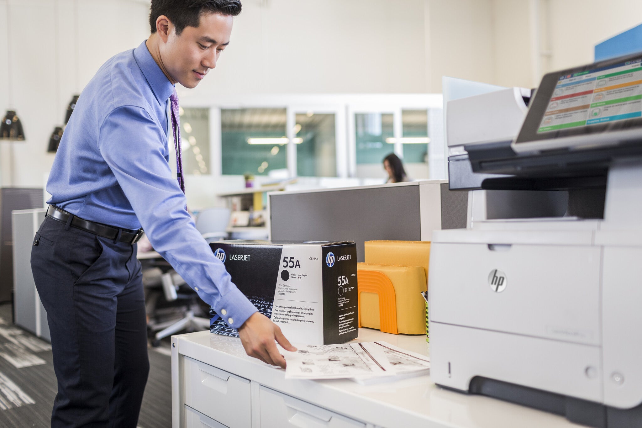 HP Cartucho original de tóner negro 55A LaserJet