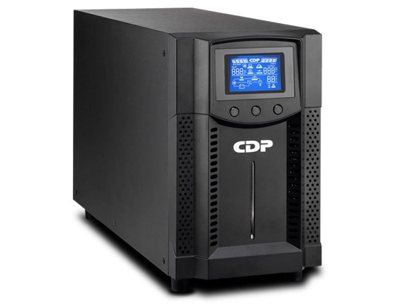 UPS CDP UPO11-1 AX Tower On-Line 1000VA/1000W Power NEMA 5-15P 6 Outlets NEMA 5-15R LCD Display