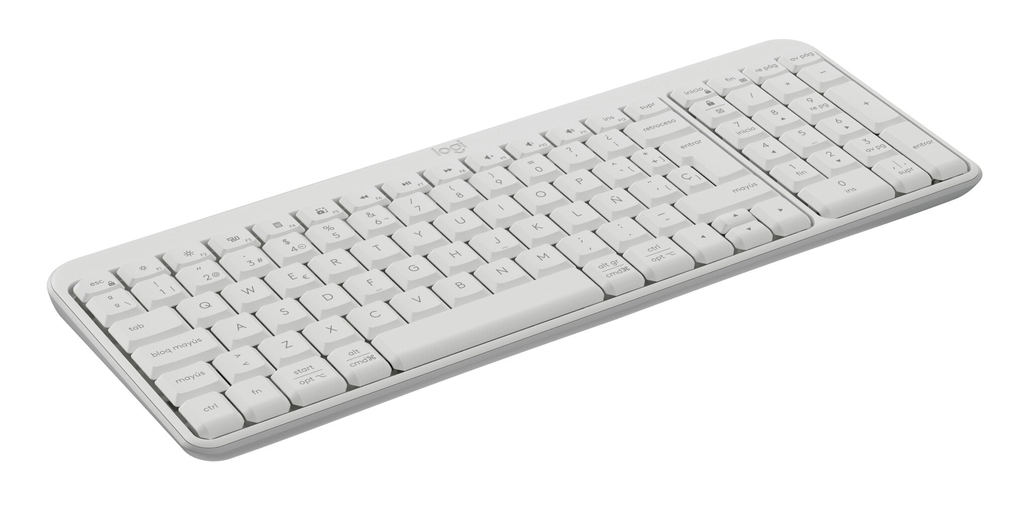 Logitech 920-013446 teclado Universal Bluetooth QWERTY Español Blanco
