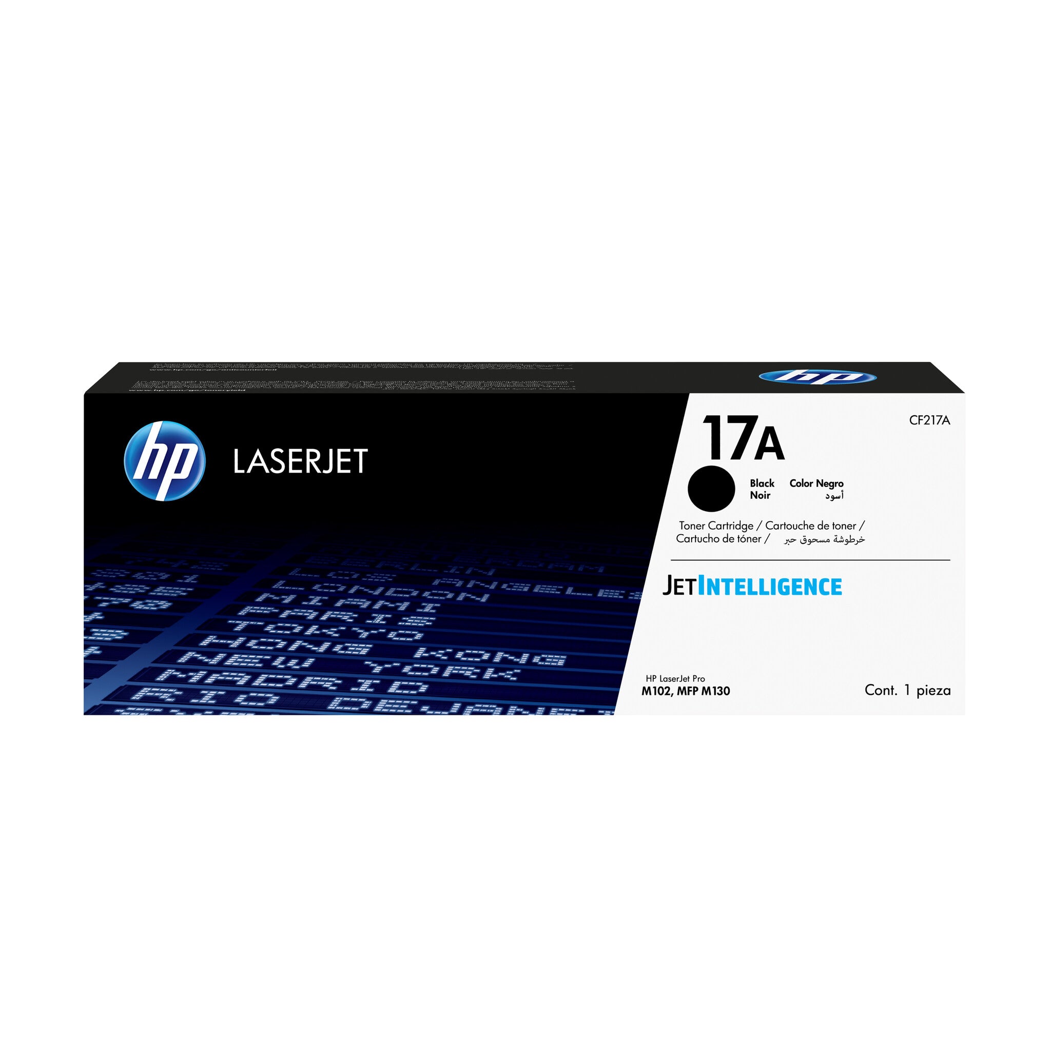 HP Cartucho de tóner original 17A LaserJet negro