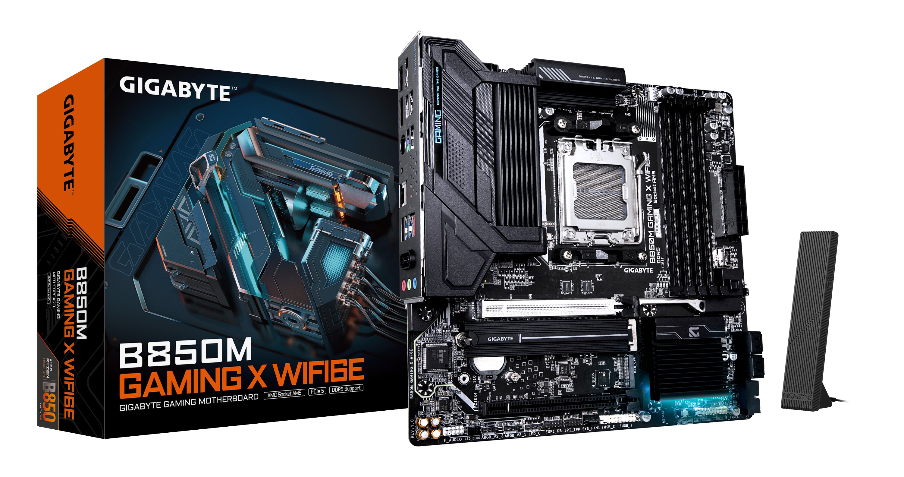 TARJETA MADRE GIGABYTE B850M GAMING X WF6E / SOCKET AM5 / DDR5 / WFI 6E / MICRO ATX / GAMA MEDIA