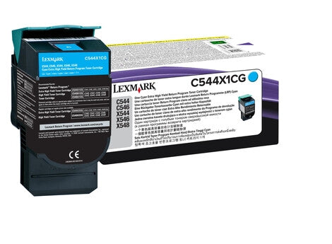 Lexmark C544X1CG cartucho de tóner 1 pieza(s) Original Cian