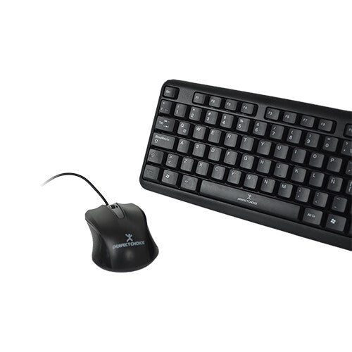 Perfect Choice PC-201076 teclado Ratón incluido Hogar USB QWERTY Español Negro