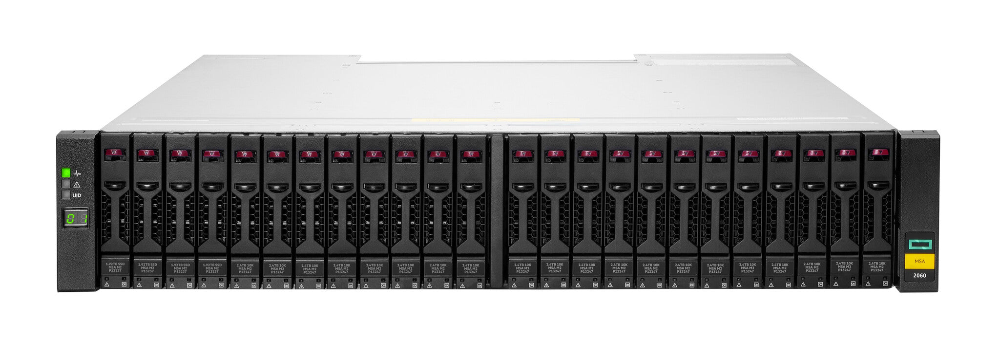 HPE MSA 2060 SFF 2x16Gb FC 4-port Controller 12x2.4TB HDD 4x16Gb SFP FC XCVR 29TB Storage Array