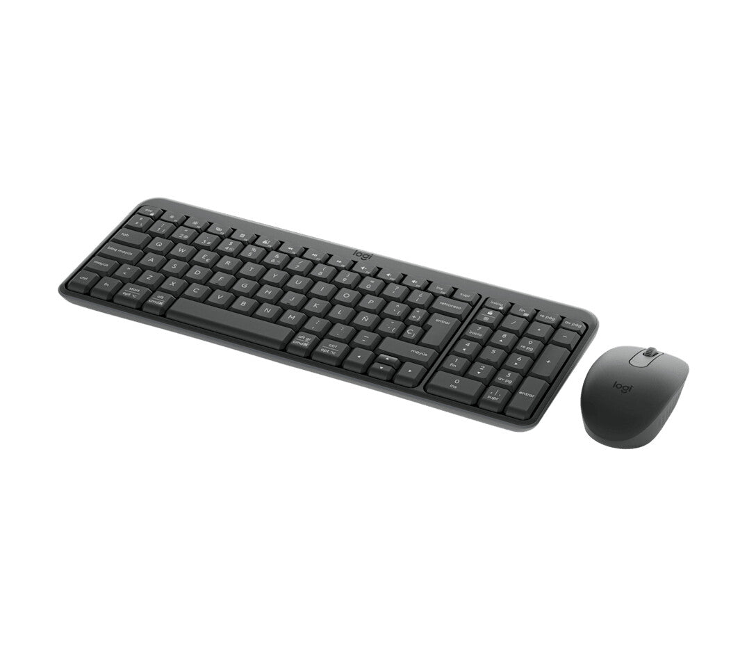 Logitech MK250 Compact Bluetooth Wireless Combo teclado Ratón incluido Universal QWERTY Español Grafito