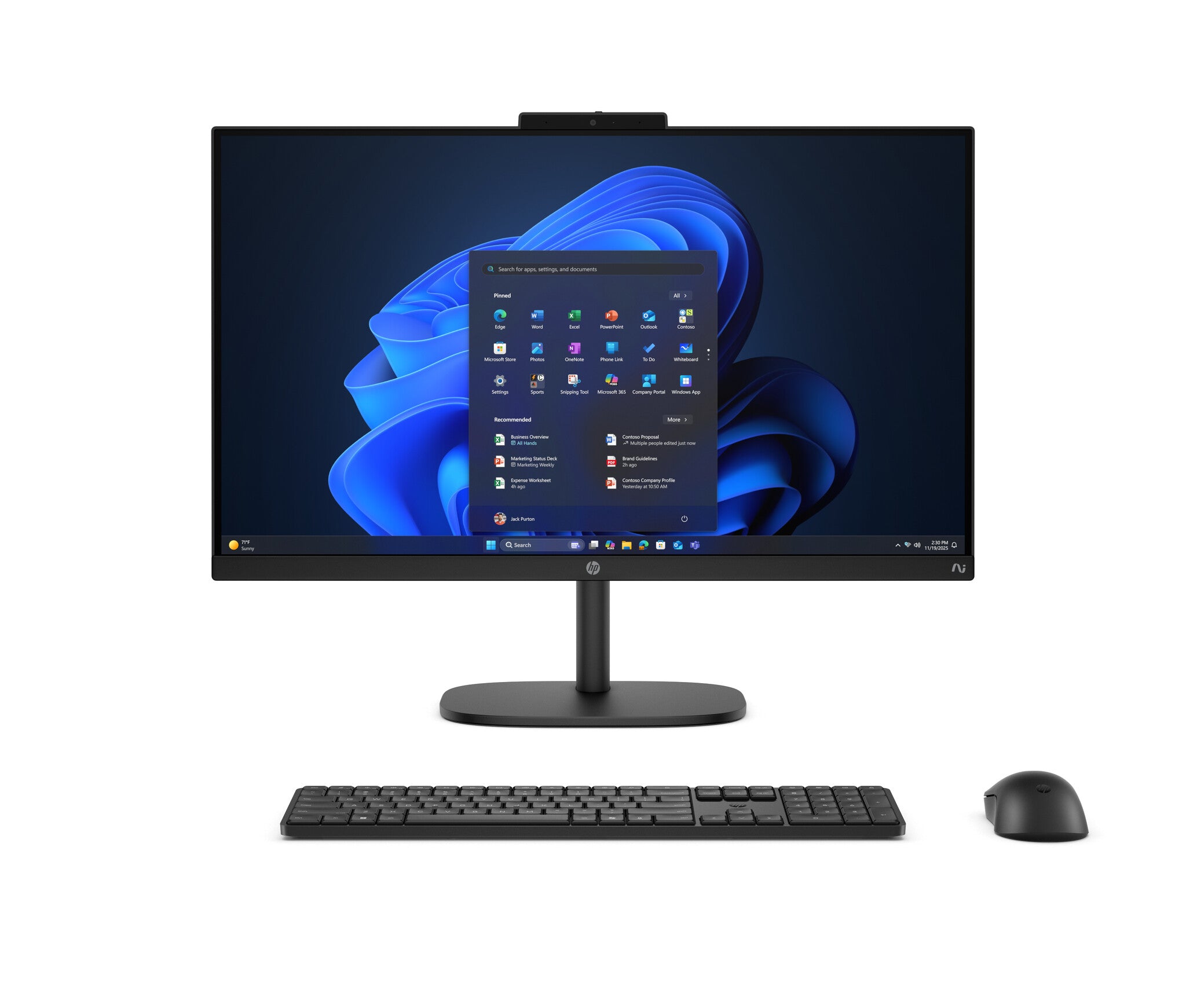 HP ProStudio 2 All-in-One G2a 24 Desktop Next Gen AI PC AMD Ryzen AI 7 445 60.5 cm (23.8") 1920 x 1080 Pixeles 16 GB DDR5-SDRAM Windows 11 Pro Wi-Fi 6 (802.11ax) Negro