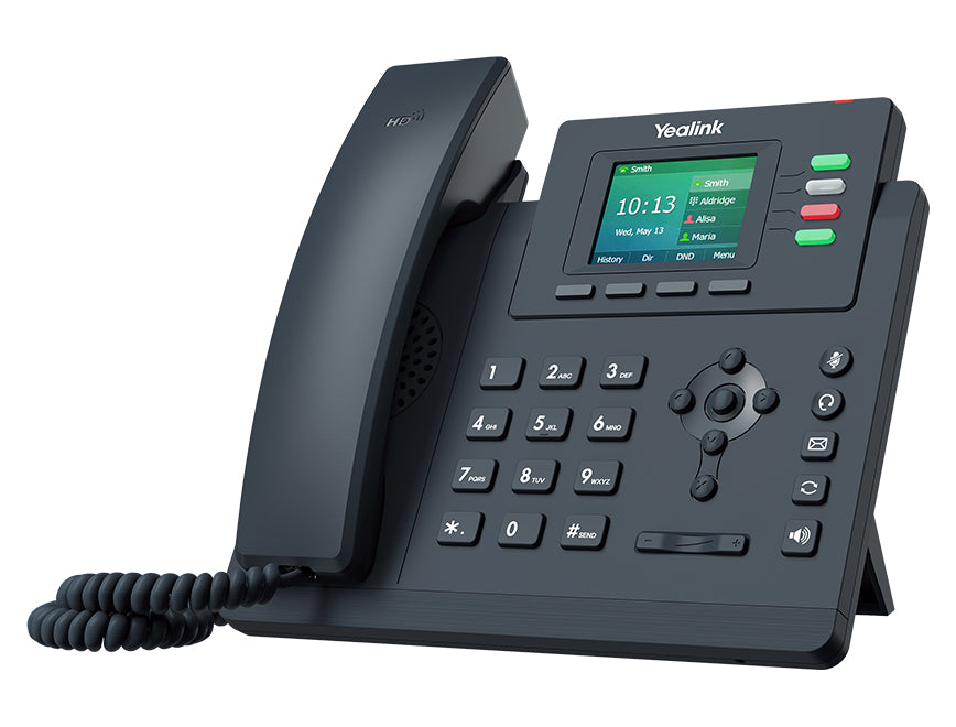 Teléfono IP Empresarial Yealink SIP-T33G con Doble Puerto Gigabit Ethernet y 4 Líneas SIP