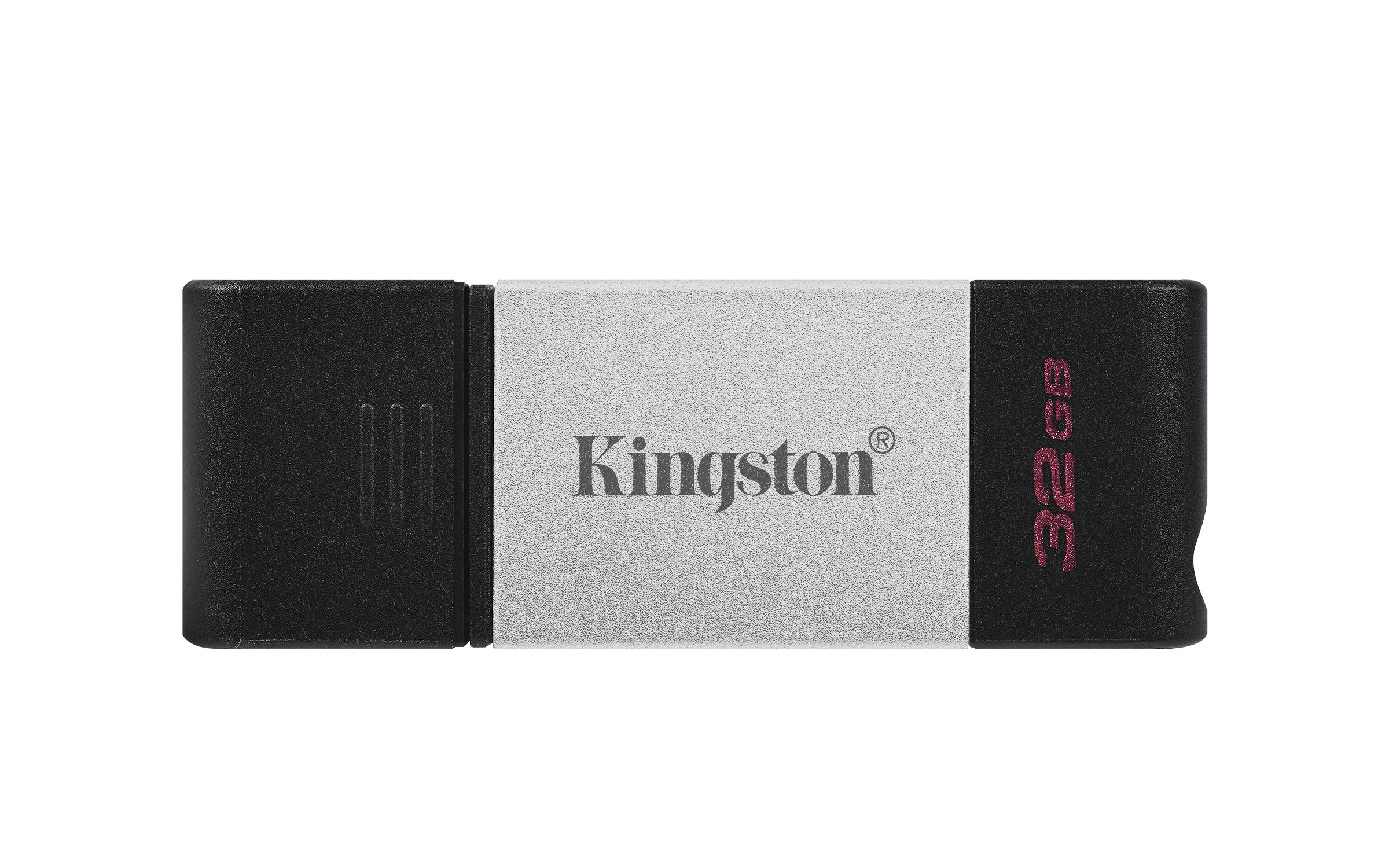 Memoria USB Kingston DataTraveler 80 32GB USB-C 3.2 Gen 1 Color Plata-Negro