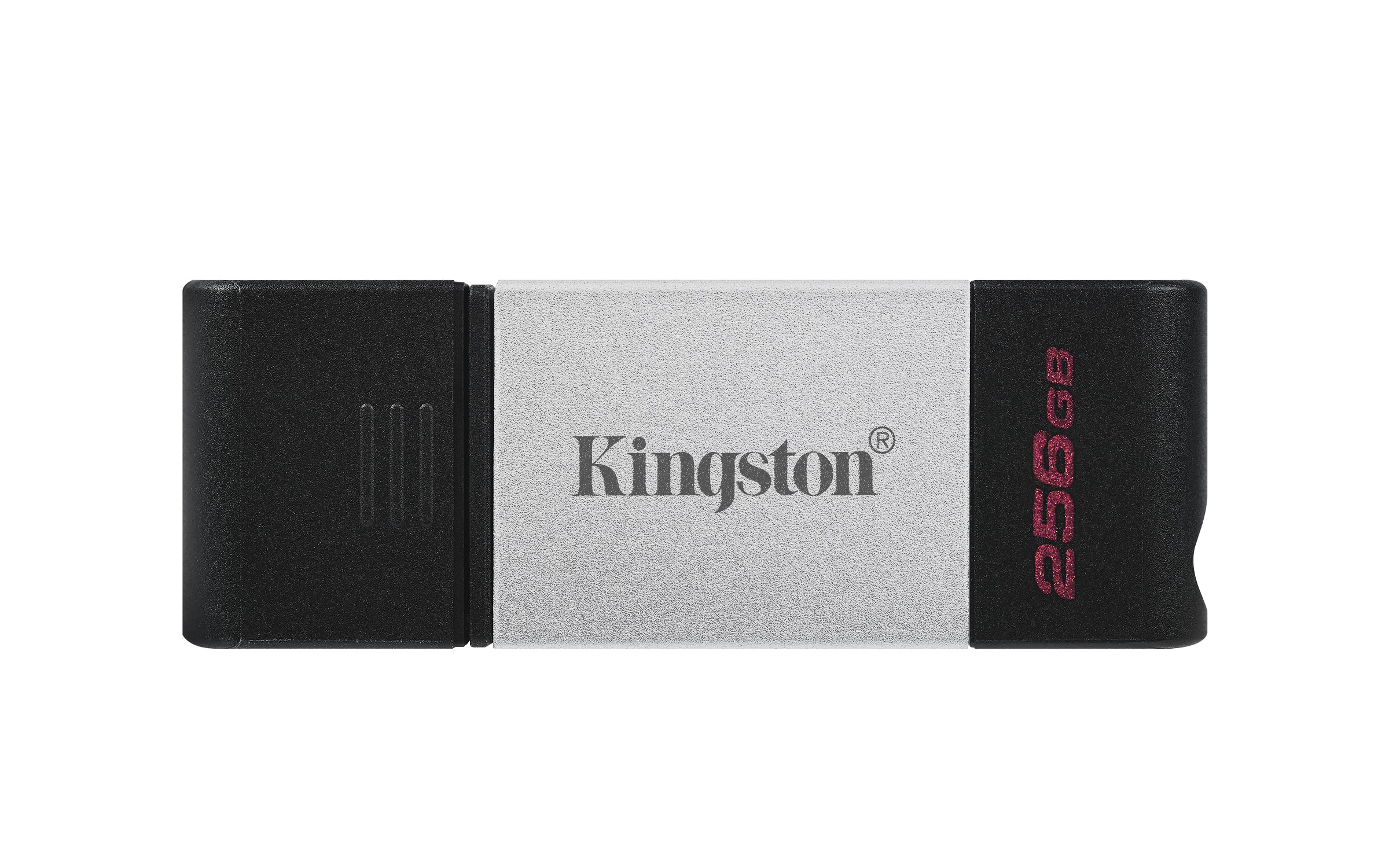 Memoria USB Kingston DataTraveler 80 256GB USB-C 3.2 Gen 1 Color Plata-Negro