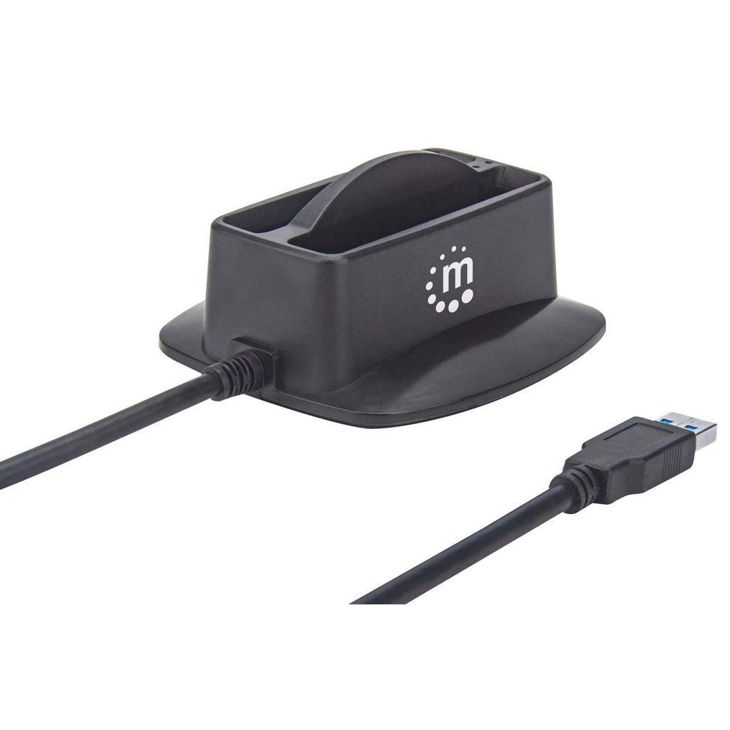 Manhattan SuperSpeed USB 3.0 Dual SATA 2.5" Hard Drive Dock, Black