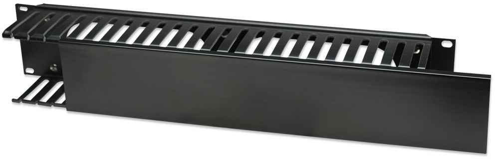 Organizador Intellinet Cables 19" 2U Horizontal Plástico Color Negro