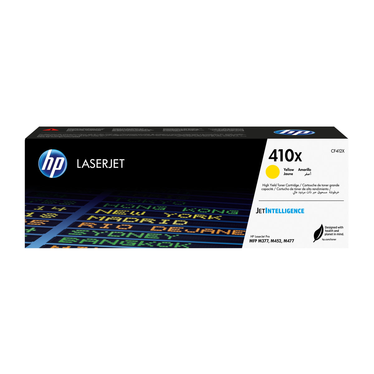 HP Cartucho de tóner original LaserJet 410X de alta capacidad amarillo