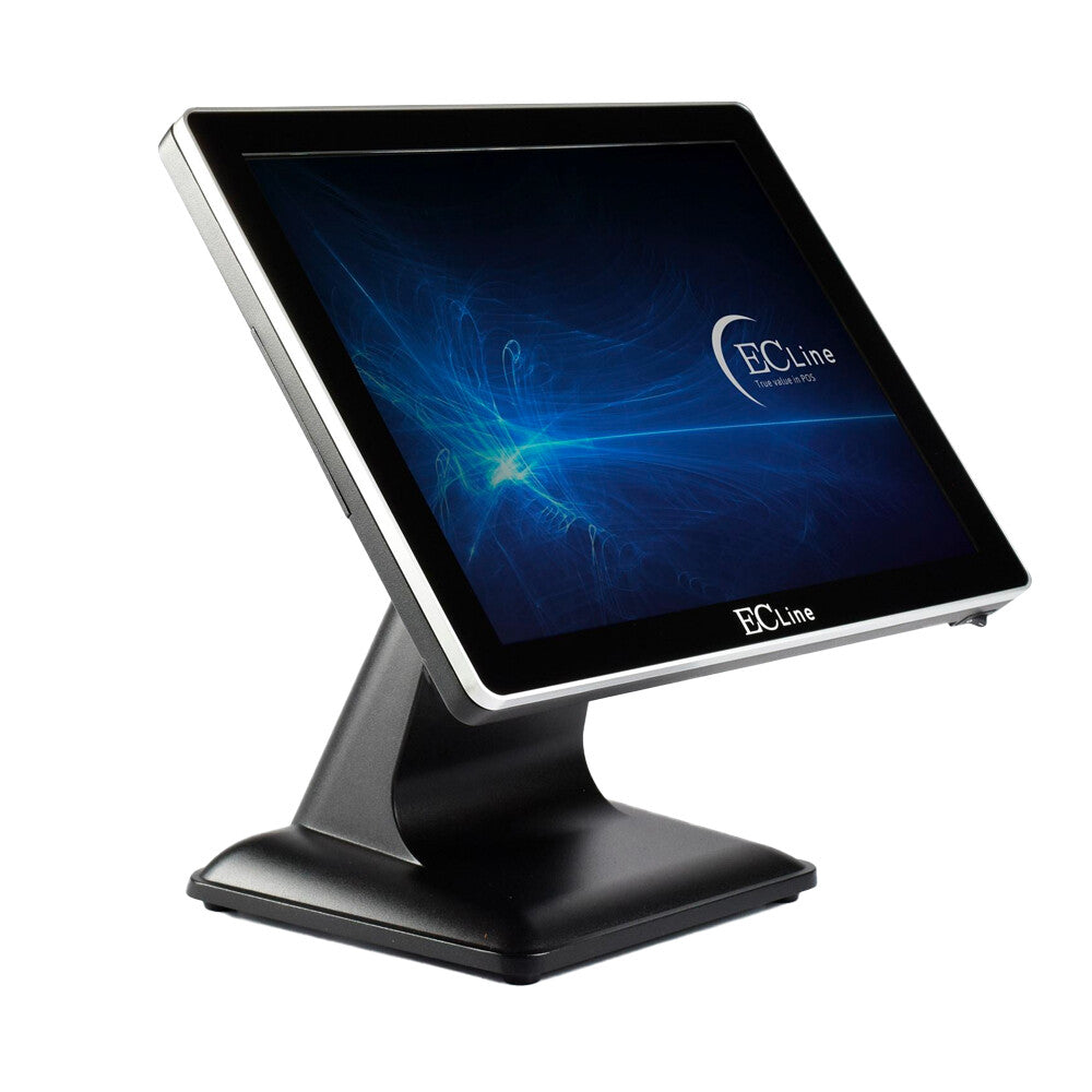 EC Line EC-VP-1100-256-WIN sistema POS J6412 2 GHz Todo-en-Uno 38.1 cm (15") 1024 x 768 Pixeles Pantalla táctil Negro