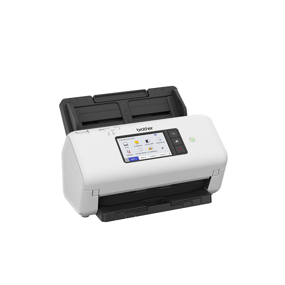 Brother ADS-4700W escáner ADF + Escáner de alimentación de hojas 600 x 600 DPI A4 Negro, Blanco