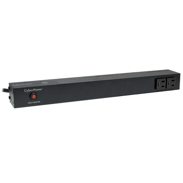 PDU Básico Para Distribución de Energía, Con 8 Tomas NEMA 5-15R Traseras y 2 Tomas 5-15R Frontales, 1UR, 15 Amp, 120 Vca
