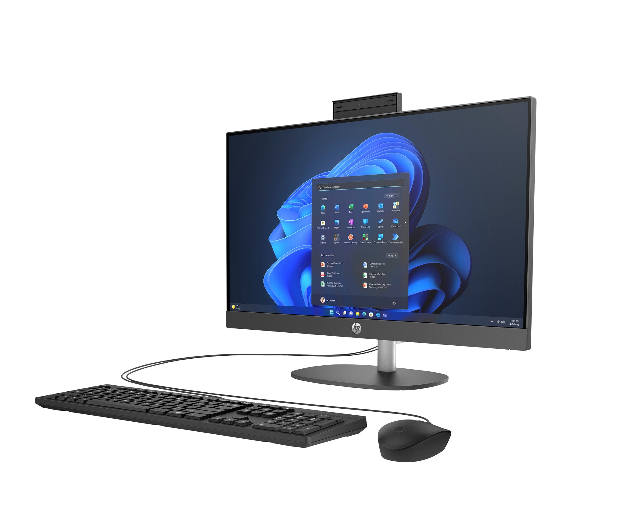 HP Pro 245 G10 AMD Ryzen™ 7 7730U 60.5 cm (23.8") 1920 x 1080 Pixeles PC todo en uno 8 GB DDR4-SDRAM 512 GB SSD Windows 11 Home Wi-Fi 6 (802.11ax) Gris