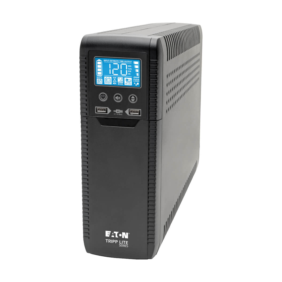 Tripp Lite ECO1000LCD UPS Interactivo con USB y 8 tomacorrientes - 120V, 1000VA, 600W, 50Hz / 60Hz, AVR, Serie ECO, ENERGY STAR