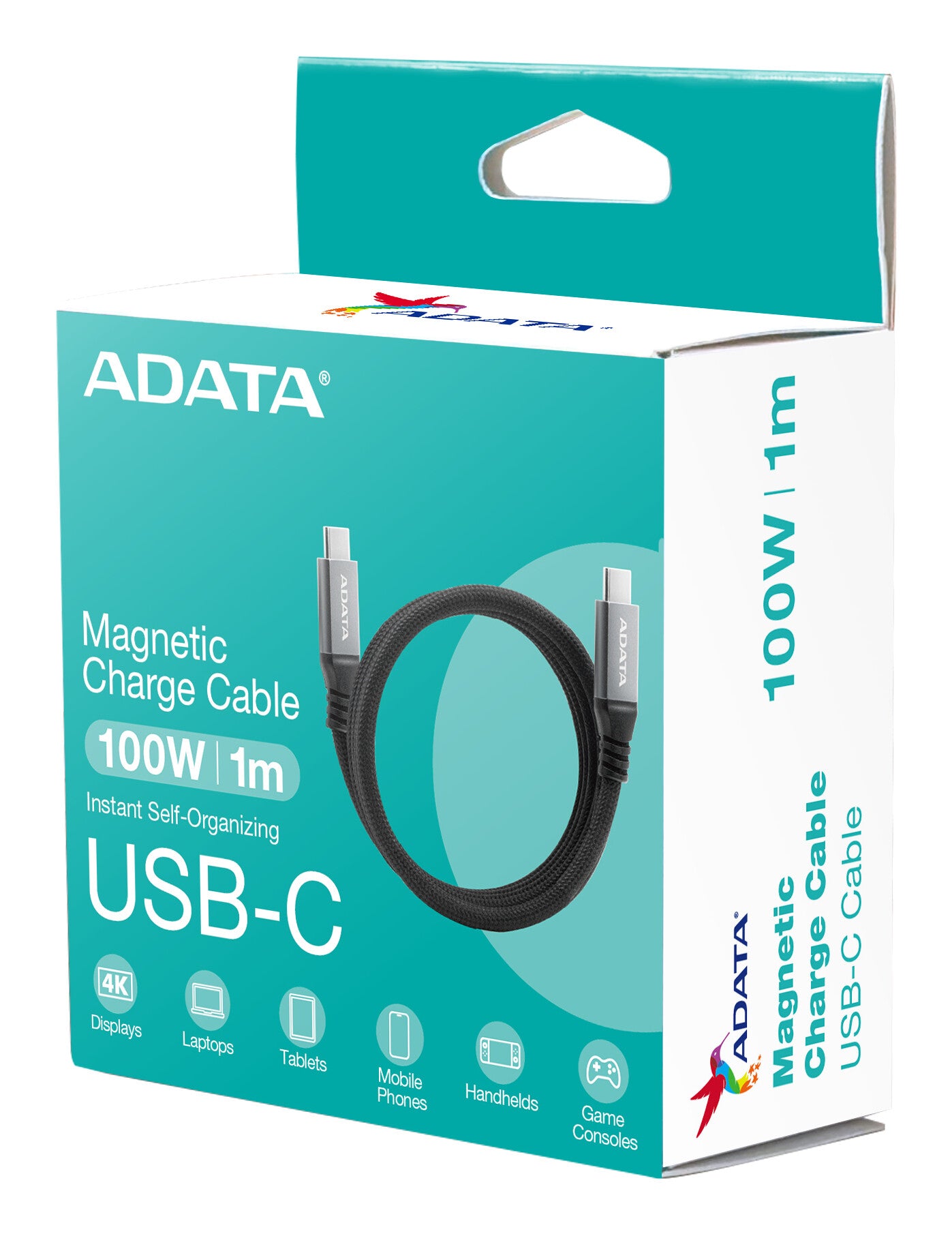 ADATA CACCU3-100W-100AN-BK cable USB USB 3.2 Gen 2 (3.1 Gen 2) 1 m USB C 10 Gbit/s Negro