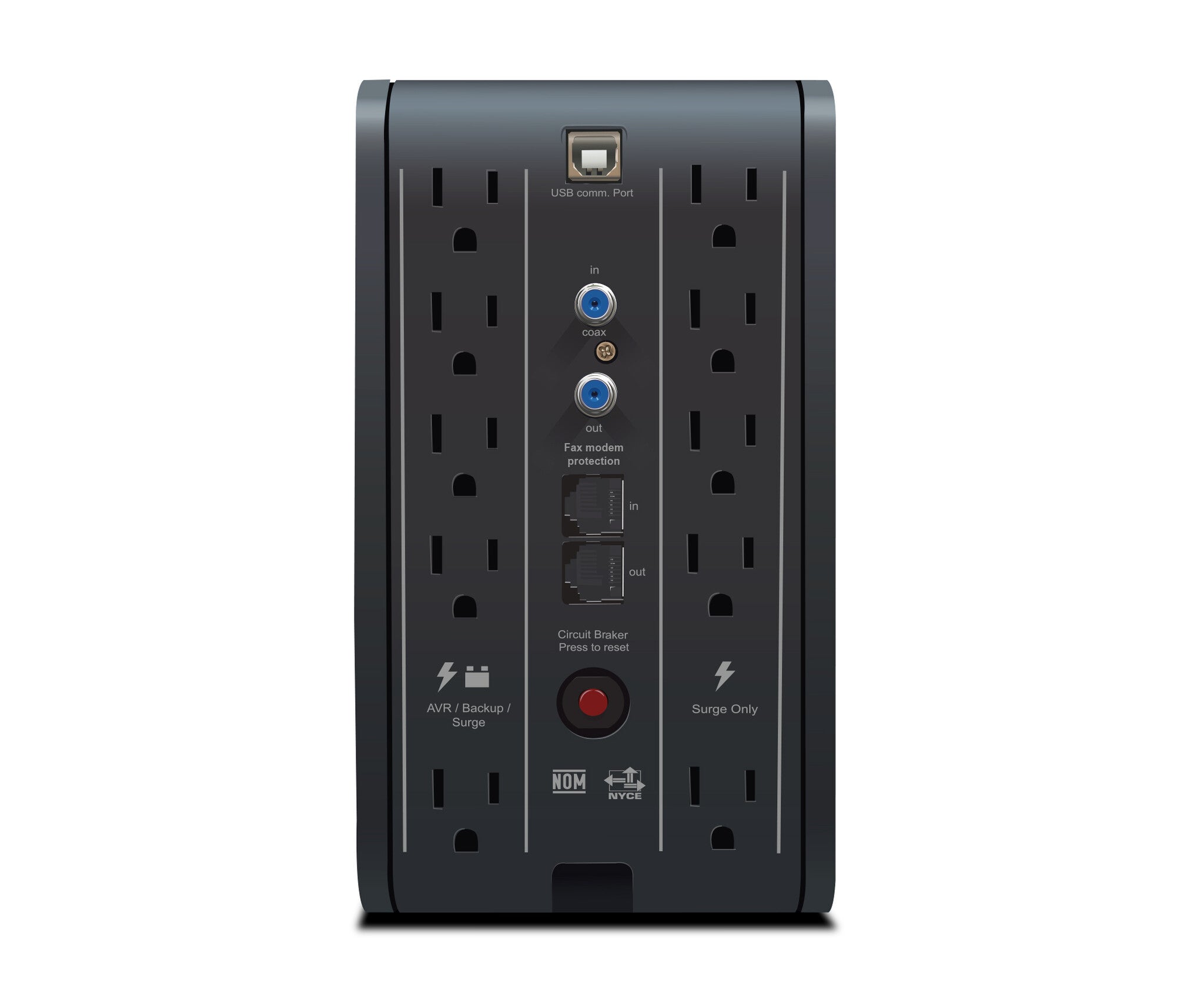 CDP R-SMART751 sistema de alimentación ininterrumpida (UPS) Línea interactiva 0.75 kVA 375 W 10 salidas AC