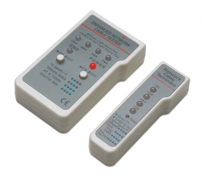 Probador Cables Intellinet  Multifuncional Red RJ45/ RJ11
