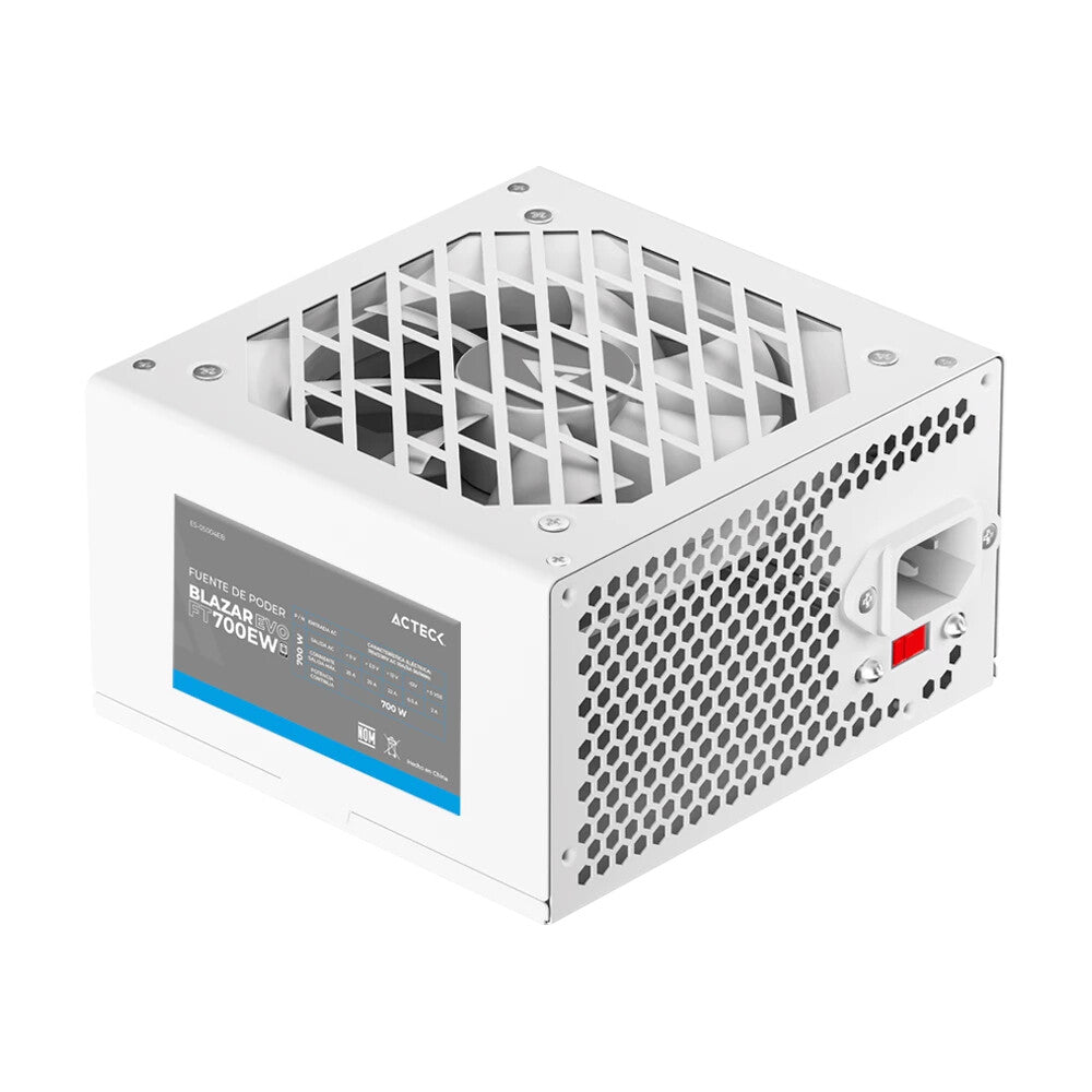 Acteck Blazar Evo FT700EW unidad de fuente de alimentación 700 W 20+4 pin ATX ATX Blanco