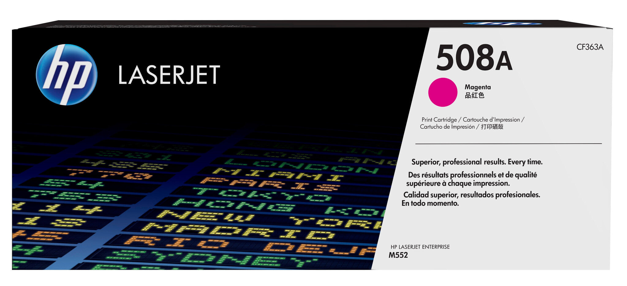 HP Cartucho de tóner original LaserJet 508A magenta