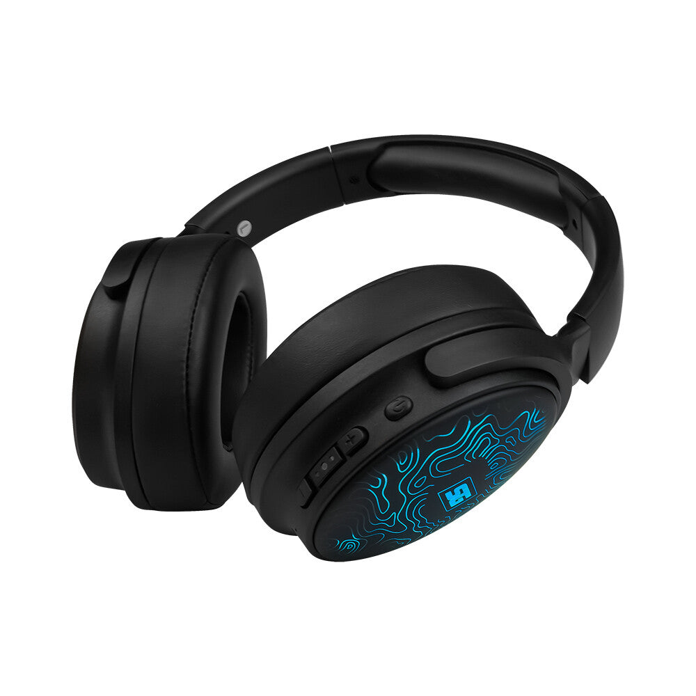 Vorago HPB-401-LED audífono y auriculare Auriculares Inalámbrico y alámbrico Diadema Llamadas/Música USB Tipo C Bluetooth Negro