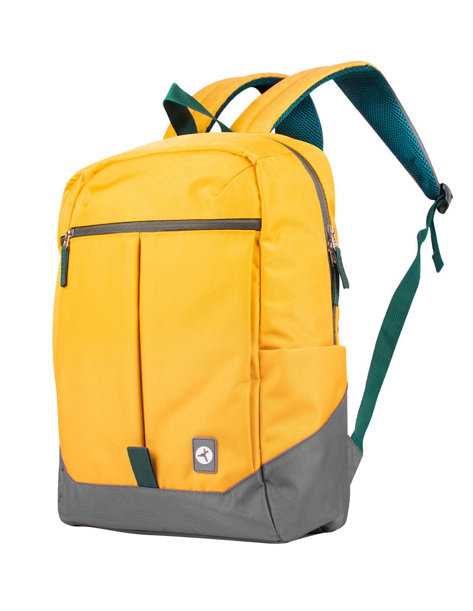 TechZone TZLBP26-G mochila Verde, Gris, Amarillo Poliéster