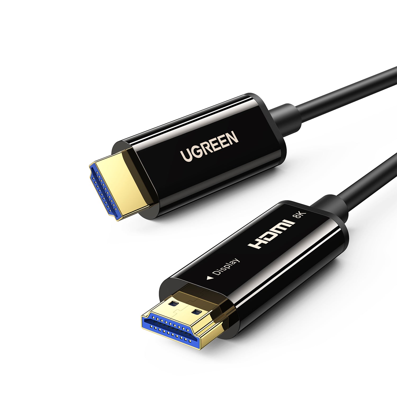 Cable HDMI de 30 Metros (98.43 Pies) por Fibra Óptica 8K@60Hz / Fibra de 4 Núcleos + Cobre EstaÑado de 7 Núcleos / Compatible con HDMI 2.1 / Alta Velocidad 18 Gbps / 3D / HDR / Caja de Aleación Zinc / Premium
