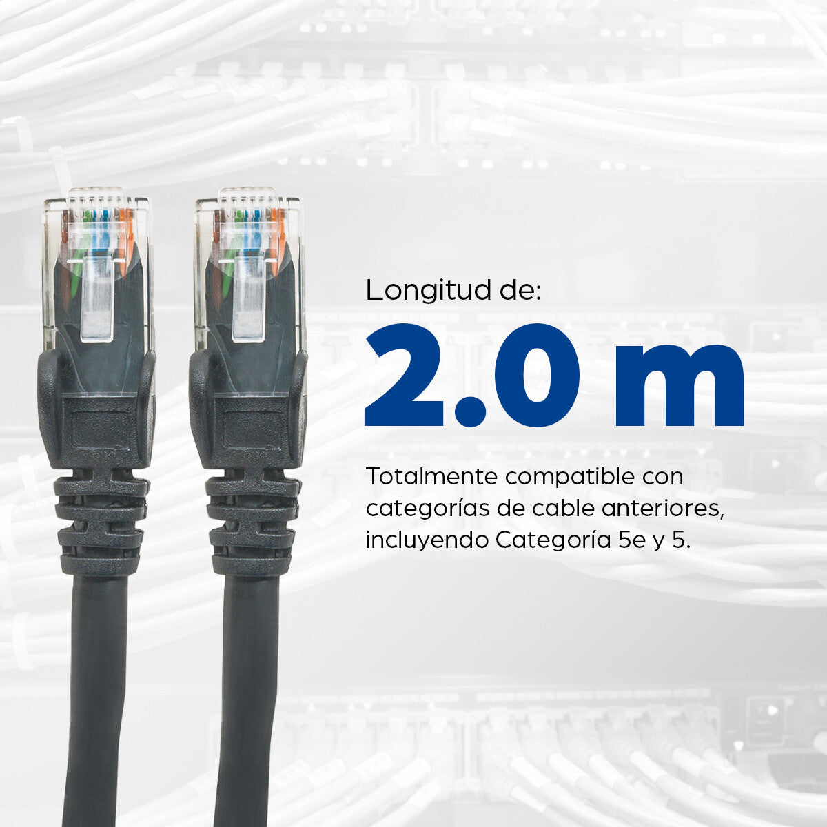 Intellinet Cable de red, Cat6, UTP