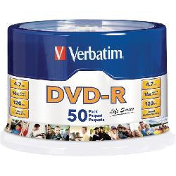 Verbatim DVD-R 4.7GB 16X Spindle C/50