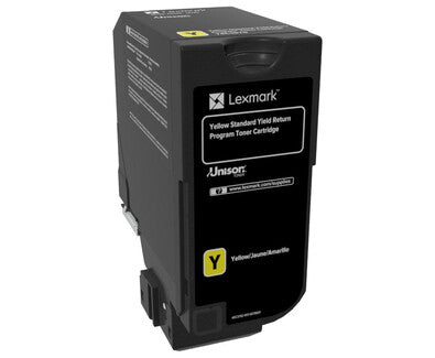 Lexmark 74C4SY0 cartucho de tóner 1 pieza(s) Original Amarillo