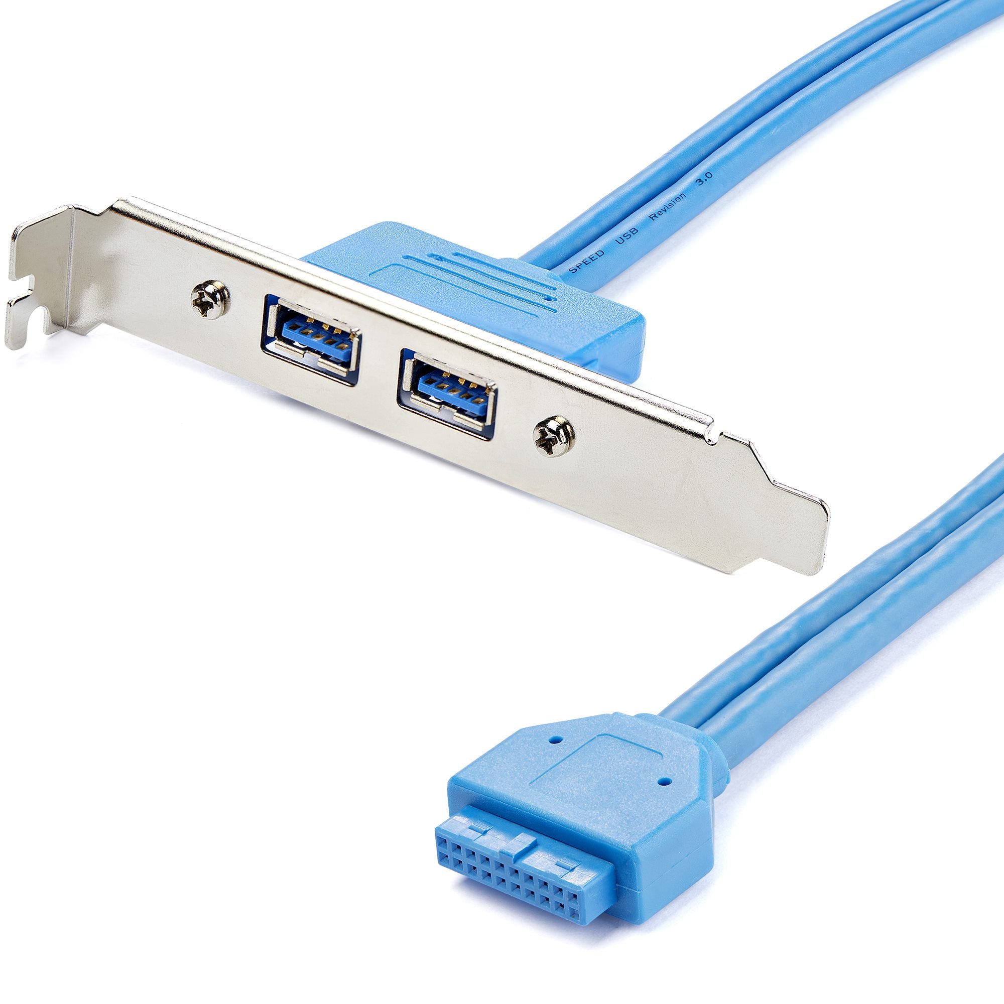 BRACKET DE 2 PUERTOS USB 3.0 SUPERSPEED CON CONEXIN A TARJETA MADRE - 2X USB 3.0 A HEMBRA - IDC 20 PINES HEMBRA - STARTECH.COM MOD. USB3SPLATE