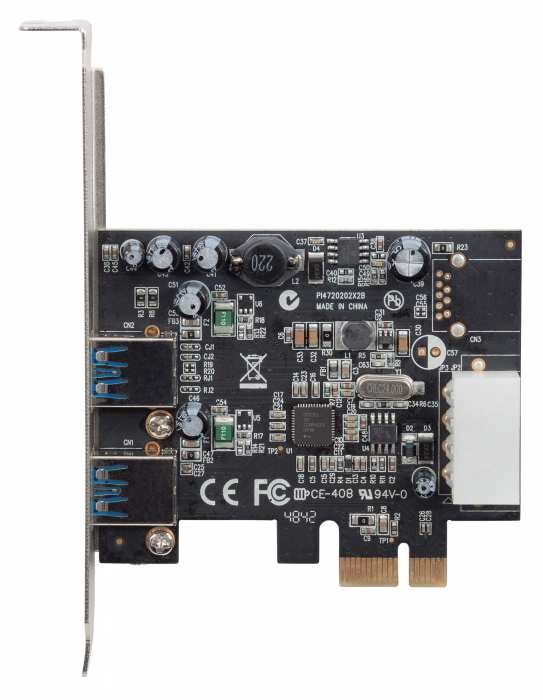 Manhattan Tarjeta de puertos USB de Súper Velocidad PCI Express