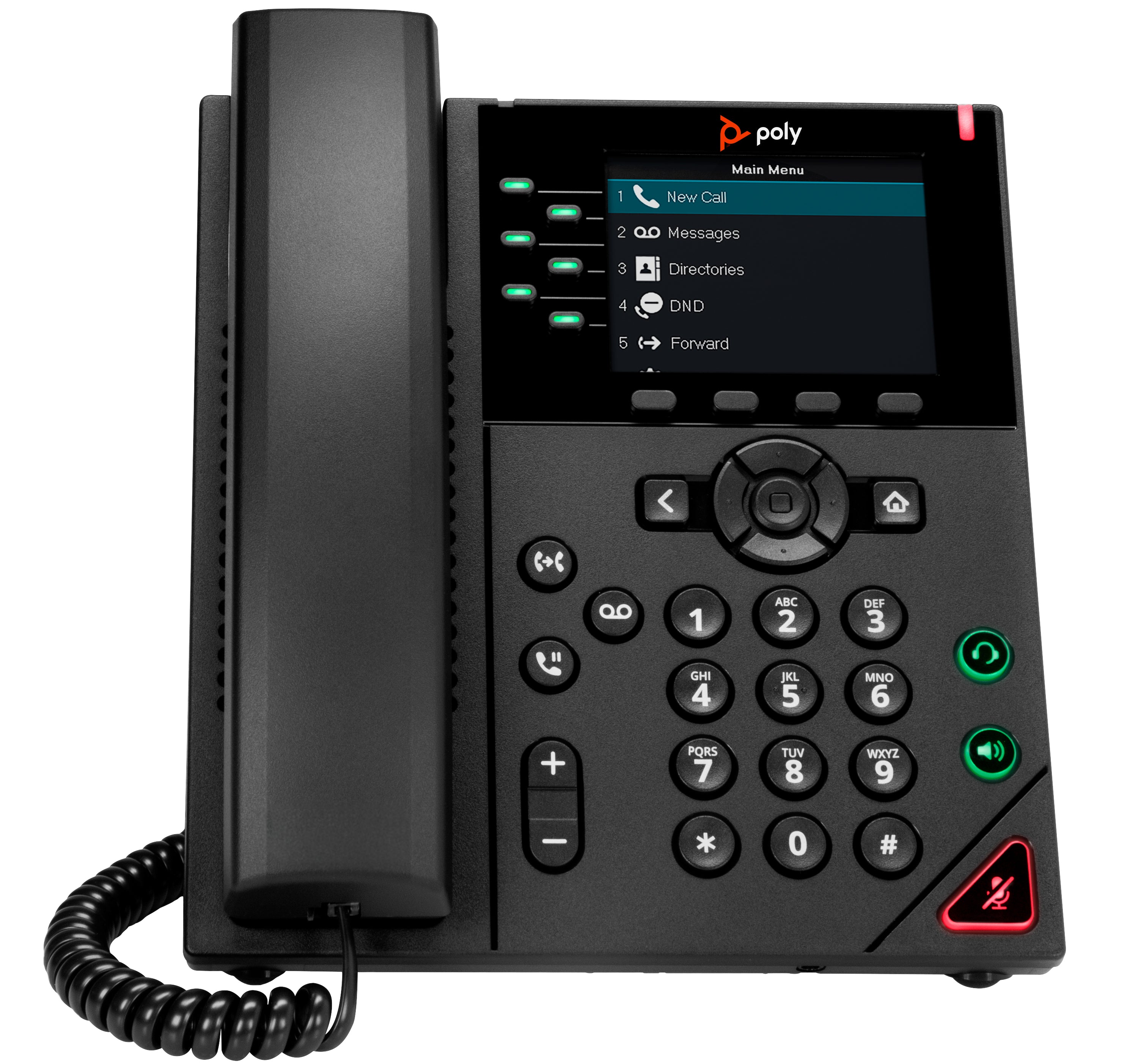 Poly VVX 350 6-line IP Phone, PoE Enabled