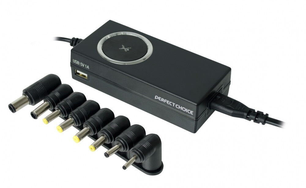 Perfect Choice PC-240747 adaptador e inversor de corriente Interior 65 W Negro