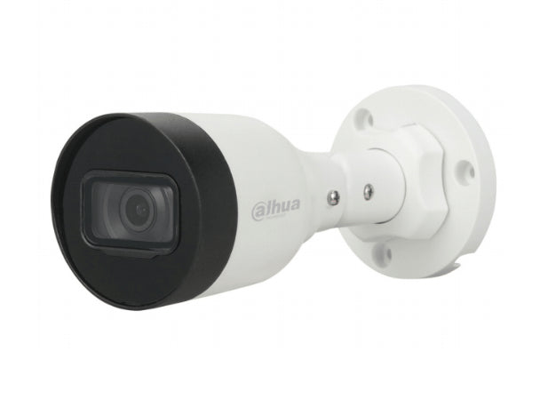 Cámara IP Dahua Bullet IPC-HFW1230S1-S4 2MP/H.265+/20 Fps/Lente 2.8mm/Ángulo 104/IR 30m/IP67/PoE