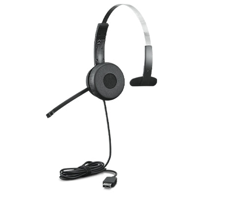 Audífonos Lenovo 100 Mono USB Audio para Profesionales Color Negro
